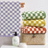 4 Pack, Set 13 29 Inches, 4 Jacquotha Hand Towels for Bathroom Cotton Soft Absorbent for Face Spa Bath Gym Kitchen