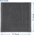 Pack 6-100% 13"x13"- Casa Platino Wash Cloths of Cotton Washcloths for Daily use - Soft, Gentle on Skin, Durable