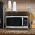 Mind Reader Kitchen Storage, Microwave Stand, Metal Shelf Organizer, Rack Shelf, 23.75"L x 12.75"W x 18.75"H