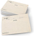 321Done 5x7 Recipe Cards (Set of 50) Rustic Kraft Tan Double-Sided for Weddings, Bridal Shower