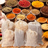 24 Pieces Reusable Spice Bags for Cooking, Cheesecloth Bags for Straining, Empty Tea Bags, Drawstring Muslin Bags (3 x