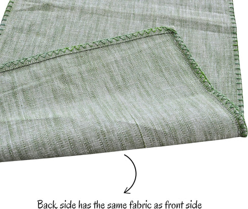 14x36 inch Coffee Table Runner Short Table Runner with Decorative Stitched Edge Natural Cotton Fabric Small Dresser
