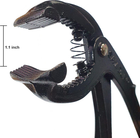 LENITH Black Aluminum Hot Pot Tongs Holder for Dolsot, Bibimbap Bowl, Ddukbaegi, Sizzling Hot Pot