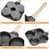 MyLifeUNIT 4-Cup Nonstick Egg Frying Pan, Skillet for Breakfast, Pancakes, Suitable for Gas Stove