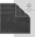 600 100% 4 Set, 13x13 American Soft Linen Luxury Washcloths for Bathroom, GSM Cotton Piece Turkish Wash Cloth in Soft