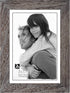 Malden International Designs Rustic Wood Picture Frame, 5x7, Linear, Rough Gray