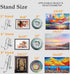 AMT 2 Pack 5 Inch Acrylic Plate Stands for Display, Holder Stand + Frame for Picture, Decorative Plate, Book