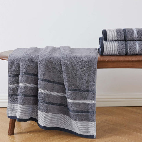 Set 4 Pack 26x16 Set Great Bay Home Decorative Hand Towel - Cotton Hand Towel - Durable Towels for Bathroom Decor
