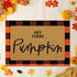 Fabbay 2 Pcs Fall Welcome Doormat Layered Buffalo Plaid Rug Halloween Coir Mats Pumpkin Rug for Fall Autumn Thanksgiving Halloween Front Porch Indoor Outdoor(Plaid, Hey There Pumpkin,Black, Orange) by Fabbay