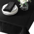 Cupuamon Square Tablecloth 52x52 inch Washable Polyester Fabric for Wedding Party Dining Banquet Decoration (Black)
