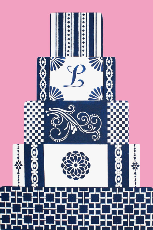 Designer Stencils C480 Five Scroll Cake Stencil Set, Beige/Semi-Transparent