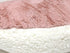 Tache Pink Heart Shaped Pillow - Faux Fur White Fleece, Super Soft Stuffed Light Blush Dusty Rose Pillow 16x14