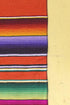 Vibrant Orange Mexican Serape Table Runner Blanket