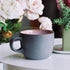 Brew To A Tea Set, 14 oz (415 ml), 6 Pack, Set, BTaT- Porcelain Coffee Mugs Ceramic Coffee Mugs, Matte Black Outside