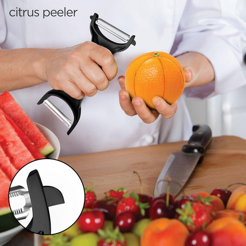 Peeler for Potato Vegetable, Heavy Duty Double Sided Non Slip Grip, Y Shaped with Ultra Sharp Blades