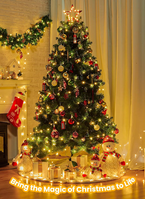 8 66 200 Fairy Lights with Remote, Modes & Timer, Feet Led Christmas Light Twinkle Lights Plug in, Waterproof String