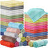 Tudomro 52 Pack Wash Cloths Bulk 13" x 13" Cotton Washcloths for