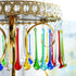 6pcs 5.9inch H&D Mix Color Large Crystal Raindrop Chandelier Prisms Hanging Drops Pendants DIY Parts