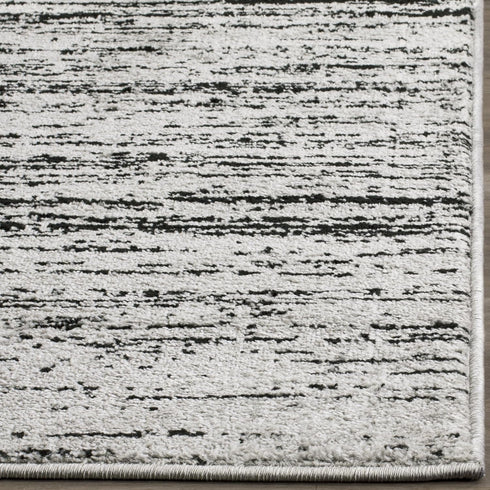 2'6" 4', (ADR113A) SAFAVIEH Adirondack Collection Accent Rug - x Silver & Black, Modern Ombre Design, Non Shedding