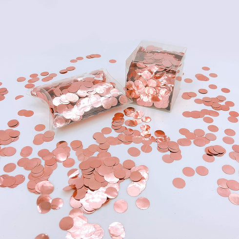 Rose-Gold Foil Metallic Mylar Table Scatter Dots, 60g Wedding Bridal Shower Engagement Baby Shower Birthday Party