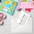 Hadley Designs 25 Books For Baby Shower Request Cards, Pink Baby Shower Invitation Inserts, Guest Book Alternative