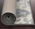 Maples Rugs Blooming Damask Area Rugs, Washable Non Slip Indoor Carpet for Entryway, 1'8 x 2'10, Grey/Blue