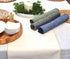 14x36 inch Coffee Table Runner Short Table Runner with Decorative Stitched Edge Natural Cotton Fabric Small Dresser
