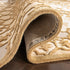 SAFAVIEH Bellagio Collection Accent Rug, 2' x 3', Handmade Medallion Wool, Ivory & Dark Beige