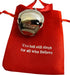 Westmon Works Believe Bell Ornament in Grey for Christmas Tree with Ribbon and Bag