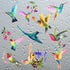 20 Pieces Large Hummingbird Window Decals, Anti-Collision Clings to Prevent Bird Strikes on Glass, Non-Adhesive Vinyl