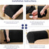 SUBRTEX Stretch Armrest Covers, Anti-Slip Upgraded Spandex Arm Covers for Chairs, Couch, Sofa (2pcs, Black)