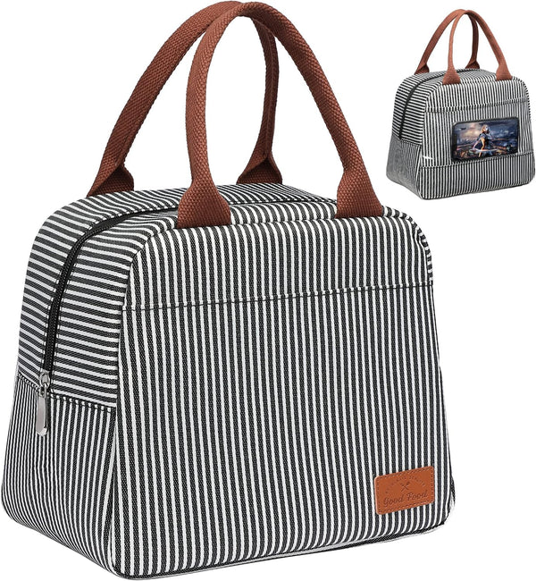 Bagseri Insulated Lunch Bag for Women, Reusable Leakproof Thermal Cooler Sack for Work and Picnic