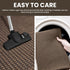 IOHOUZE Washable Runner Rug 2'x7', Rubber Backing for Hallways, Indoor Kitchen Rugs, Woven Cotton Floor Carpet (Brown)