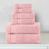 6-Piece Set, 100% 2 2 2 Set Elegant Comfort Luxury Towel Premium Soft Turkish Cotton, Three Line Popcorn Design Bath