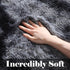 5x8 ONASAR Rugs for Living Room Bedroom, Fluffy Tie-Dyed Dark Grey Bedside Area Rug, Soft Plush Shaggy Floor Carpet