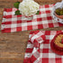 Park Designs Buffalo Check Table Runner - 54" Length - Garnet Color
