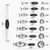 Spring Chef Stainless Steel Magnetic Measuring Spoons Set with Strong N45 Magnets, Heavy Duty Kitchen Gadgets, Set of 8