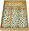 Evriholder DUOG6-AMZ Utensil Organizer, Kitchen Drawer Divider with Decorative Bamboo Pattern, 4 Compartments