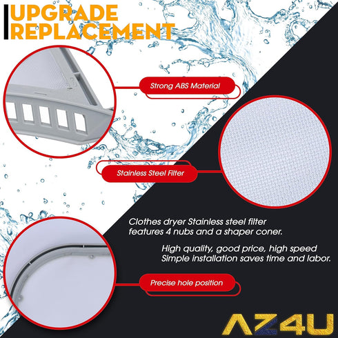 Dryer Lint Filter Screen Trap Replacement for LG DLG3051W, DLG3171W, DLGX3471V, DLGX3571V, DLGX3251W, DLGX3901W
