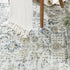 jinchan Vintage Area Rug 2x3 - Washable Entryway Rug, Non Slip Thin Retro Distressed Carpet, Blue Multi Floral Print