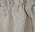 VHC Brands Hatteras Seersucker Ticking Striped Cotton Kitchen Curtains, Rod Pocket Valance 16x72, Denim Blue