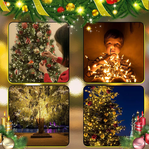 Heyworld 75 37 75 28 3 Sets Slow Twinkle Lights LED Gentle Twinkling Christmas Lights, UL Certified Waterproof String