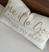 Embroidered Give It to God Quote Decorative Lumbar Throw Pillow Cover, 12x20 Inches, Ivory-Beige