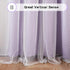 63 inch Grommet 52" 2 MYSKY HOME Lilac Blackout Short Curtains Long for Bedroom Girls & Nursery Kids Purple Lavender