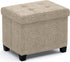 600 LB, 12 16 12, Ornavo Home Storage Ottoman Small Rectangle Ottoman with Legs, Foot Rest Stool Seat, Load up