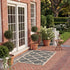 SAFAVIEH Washable Rug Outdoor Courtyard Collection - 2' x 3'7", Grey &