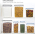 Medium Food Storage Containers with Lids, Airtight 2.5L / 84.5Oz, 3PCS BPA Free Plastic Canisters for Kitchen Pantry