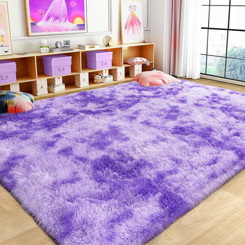 Super Fluffy Rug for Bedroom, 4x6 Shag Fuzzy Area Rug for Living Room, Non Slip Throw Rugs for Kids
