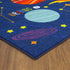 3x5 KC Cubs Outer Space Solar System Toy Car Road Rug Educational Play Mat Carpet for Kids, Toddlers, Nursery