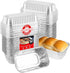 Stock Your Home Disposable Aluminum Mini Loaf Pans with Lids, 1 lb (50 Pack) for Cake, Bread Packaging